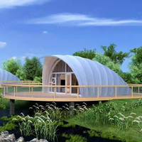 Tente de camping de luxe en forme d'escargot, pour 2 à 3 personnes, 5x7m, Offre Spéciale