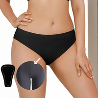 Culottes de bikini anti-camel toe sans couture en nylon pour femme, idéales pour l'entraînement et le quotidien