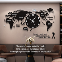 Horloge murale en acrylique 3D de style nordique moderne YZOK Origin Factory, émettant une lumière scintillante, décoration d'horloge à quartz simple et créative