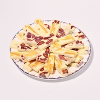 Barres de gâteau au lait fraise-mangue, bonbons gélifiés fruités, moelleux et croquants, avec amandes, en vrac 500g, OEM, vente en gros