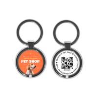 Kunden spezifischer QR-Code RFID Tier marken Katzen Hund Baby Identifizierung Tier verfolgung RFID Epoxy NFC Pet Tag