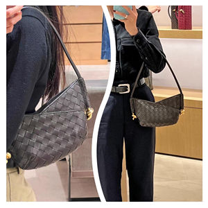 Dernière mode sacs à bandoulière à long manche pour femmes de petite taille sacs à main Hobo tissés à la mode fermeture éclair PU <span class=keywords><strong>sac</strong></span> à main robe coloré - Product Image 4