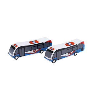Quy Mô Mới Biểu Tượng Tùy Chỉnh Nhựa Đồ Chơi Xe Buýt Xe Mô Hình Hot Bán Diecast Nhựa Động Vật In Mô Hình Đồ Chơi Xe Buýt - Product Image 3