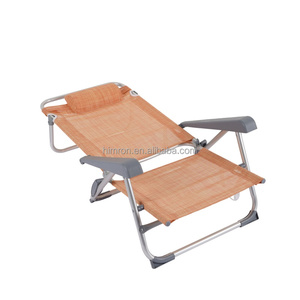 เก้าอี้ชาย<span class=keywords><strong>หาด</strong></span>พับได้แบบพกพา ปรับได้ ทันสมัย สำหรับกิจกรรมกลางแจ้ง ทำจากอลูมิเนียม พร้อมพนักพิงศีรษะ สำหรับผู้ใหญ่ ใช้สำหรับตั้งแคมป์ - Product Image 4