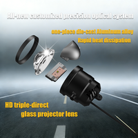 Feux antibrouillard automobiles, projecteurs à double lentille LED de 3 pouces, remplacement direct OEM, compatibles avec H8 H119006, kit de mise à niveau automobile