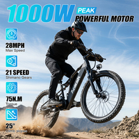 Vélo électrique tout-terrain Aairsk XT90 avec moteur 48V 20AH, pneus de 26 pouces, suspension intégrale, vélo de montagne électrique, vélo de cyclisme