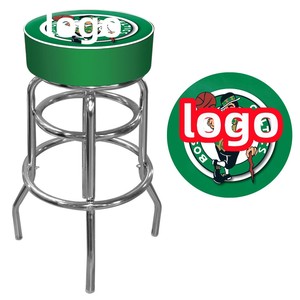 Table de Bar Rétro Vintage en Métal Personnalisé Chaises de Bar en Cuir Pivotant Tabouret de Bar Logo Imprimé <span class=keywords><strong>Islay</strong></span> Pillé Design Moderne - Product Image 1