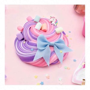 Premium Handmade DIY Fluffy <b>Slime</b> Colorful <b>Playdough</b> Educational Glitter Decoration Pack Safe Bulk Entertainment Toy - Product Image 3