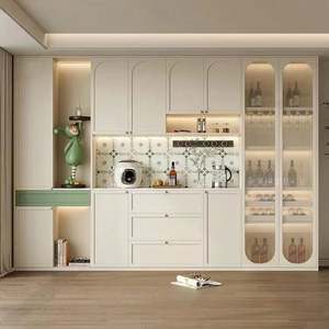 Mueble de Estilo Francés para Dormitorio, Mueble de Almacenamiento para Vino y Vajilla para Comedor y Sala de Estar, para Villas y Bodegas - Product Image 1