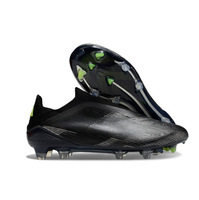 Nouvelles chaussures de football sans lacets FG, bottes de football à haute tige unisexes, tige en maille respirante, crampons antidérapants, OEM printemps/hiver