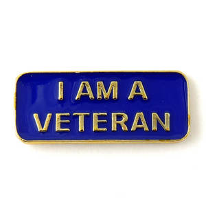 GREPAS CADEAUX Je suis un vétéran Épinglette patriotique - Product Image 2