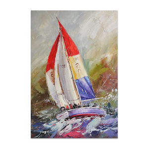 Fornitore della cina coltello per tavolozza dipinto pesante impresional Sports Art <span class=keywords><strong>barche</strong></span> <span class=keywords><strong>a</strong></span> <span class=keywords><strong>vela</strong></span> dipinti astratti di paesaggi marini - Product Image 4