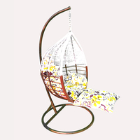 Haut de gamme et élégant meilleure qualité jardin extérieur et intérieur balançoire suspendu oeuf chaise avec repose-pieds
