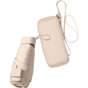 6 Fold <span class=keywords><strong>Mini</strong></span> <span class=keywords><strong>Umbrella</strong></span> Proteção UV Windproof Travel Purse Lady Lightweight Portátil Com Caso EVA Logotipo Personalizado Sun Rain Dual Use - Product Image 1