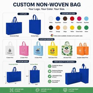 Sacs de courses personnalisés en tissu recyclable, vente en gros, promotionnels, en PP non tissé, sacs TNT pour fabricants - Product Image 3