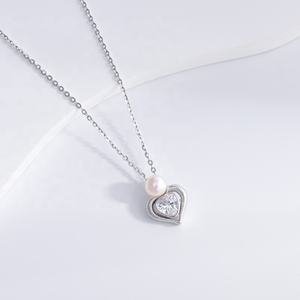 สร้อยคอไข่มุกบาโรกเงินแท้ 925 ดีไซน์สวยหรู ราคาโรงงาน เครื่องประดับวินเทจเรียบง่าย สไตล์มินิมอล เหมาะสำหรับใส่เป็นของขวัญมิตรภาพ สร้อยคอแบบซ้อนได้ - Product Image 4