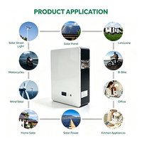 Vente directe d'usine, packs de batteries solaires au lithium 5kWh100Ah 51.2V avec écran LCD, batterie au lithium pour stockage d'énergie solaire domestique
