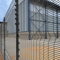 Clôture de sécurité anti-escalade en métal galvanisé ClearVu 358 de 6 pieds, anti-coupure, anti-perçage, maille écologique, construction en modélisation 3D