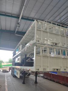 Semirremolque de Plataforma de 3 Ejes, Apto para Diversos Terrenos, Fuerte Agarre, Confiable y Duradero - Product Image 2