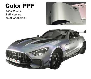Gradient Grey purple High Gloss <b>Vinyl</b> Tpu Ppf Changing Tinting Color Change Coloured Colorful Decorative Full Body - Product Image 1