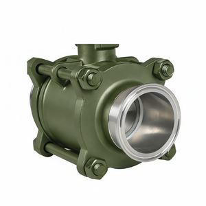 Actionneur électrique COVNA AC220V DN25 1 pouce, vanne à bille sanitaire en acier inoxydable, vanne à bille motorisée électrique à triple bride 2 pouces 12v - Product Image 4