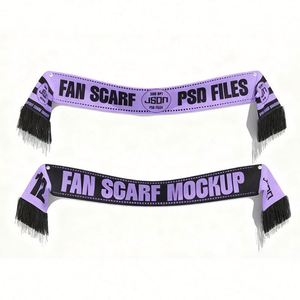 Écharpe de supporter personnalisée avec logo imprimé sur mesure pour l'événement de football 2026 en Amérique du Nord – Cadeau promotionnel en gros - Product Image 2