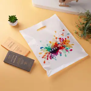 Bolsas de plástico ldpe hdpe con logotipo personalizado impreso, bolsas de embalaje de compras, a precio de fábrica
