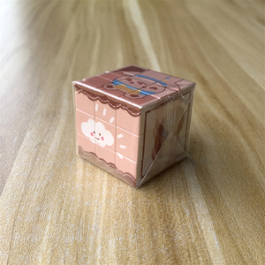 Cadeaux promotionnels OEM Impression UV personnalisée carrée 3x3 Vitesse de rotation Puzzle <span class=keywords><strong>Cube</strong></span> Jouet en plastique Mini <span class=keywords><strong>3</strong></span>.5cm Cubes magiques - Product Image 6