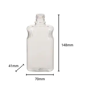 Plastic Mouthwash Bottle 330ml 11oz Easy To Hold PET Packaging Skincare Bottle