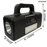 Système solaire domestique hors réseau GCSOAR SDF-3760 Mini 6W/6V Panneau solaire en silicium polycristallin Câble ABS de 5 m Batterie lithium-ion CE
