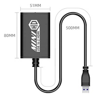 Adaptateur convertisseur Xput USB 3.0 vers double port HDMI 1080P avec sortie audio 3,5 mm pour ordinateur portable, projecteur HDTV, double écran