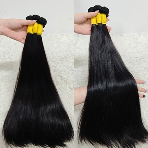 Promoción 11A Cabello Humano Virgen Vietnamita Liso de 20 Pulgadas, Doble Trama, 100% Natural, Paquete de 5 Piezas, 159$, Extensiones de Cabello Premium de 300g - Product Image 1
