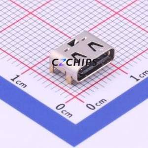 TYPE-C-31-M-23 USB Connector SMD Connector ( Connector Type: Type-C )( Gender: Female )( Mounting Type: Horizontal Mount ) - Product Image 1