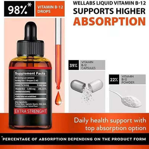 OEM Vitamin B12 Damlaları Vitamin B12 Sublingual Sıvı Vegan B12 Vitamini 5000 MCG Metilkobalamin B12 Sıvı Takviyesi - Product Image 5