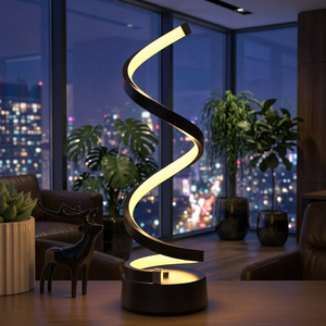 Lampe de table créative flexible en forme de serpent, tricolore, à gradation infinie, veilleuse USB, lumière d'ambiance pour chambre et bar - Product Image 1