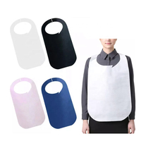 Tablier non tissé blanc imperméable personnalisé Offre Spéciale bavoirs jetables de homard de restaurant pour adultes