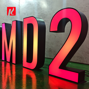 Kexian Tùy Chỉnh Màu Sắc Ma Thuật Thư RGB Đầy Đủ Màu Sắc Năng Động Thép Không Gỉ LED Thư Đăng Ký Kinh Doanh 3D Thư Đăng - Product Image 5