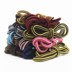 Lacets de chaussures de travail personnalisés en polyester, ronds, bicolores, multicolores, 4 mm de large, 0,8-1,8 m de long, pour chaussures d'extérieur - Product Image 2