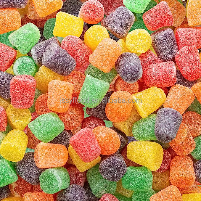 Preferential wholesale Halal bulk sweets Colorful sour flavour soft jelly gummy candy