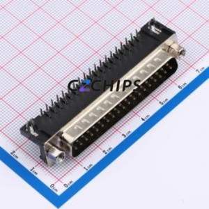 D-SUB-DR-37PCG-BB D-Sub/VGA Connector Bent Lead Through Hole Connector Male 37P Right Angle Insert 2 - Product Image 1