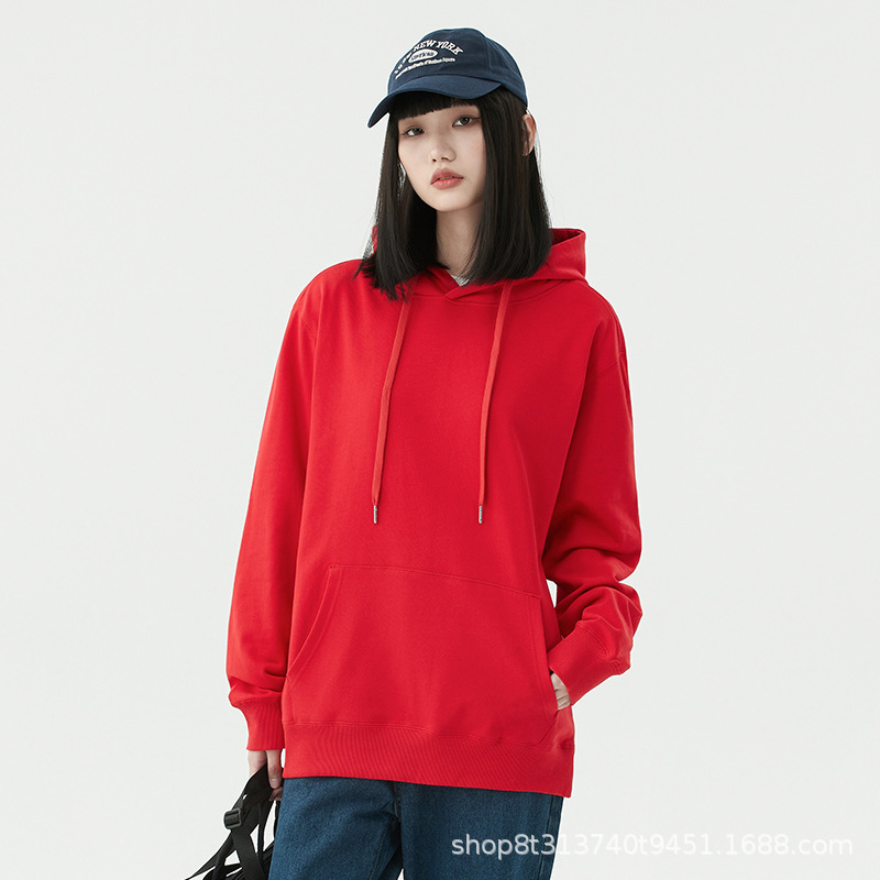 BYW3002 rojo brillante con capucha [talla asiática]