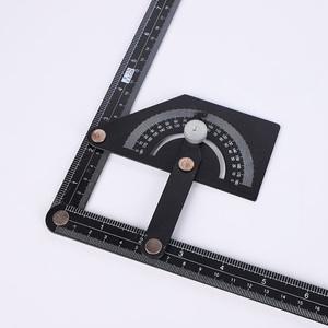 Regla de Ángulo Universal Ajustable, de Acero al Carbono y Aleación de Aluminio, 180° °   Calibrador, herramienta de medición multiusos para trabajar la madera - Product Image 4