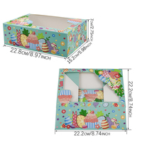 Boîtes cadeaux transparentes en papier pour biscuits et friandises, idéales pour la décoration de fête de Pâques