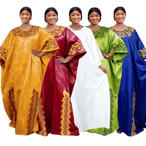 <span class=keywords><strong>Robe</strong></span> Africaine 2025 de Luxe pour Femme, Longue <span class=keywords><strong>Robe</strong></span> <span class=keywords><strong>Bazin</strong></span> Broderie, avec Écharpe, Traditionnelle pour Mariage et Soirée, Modèle Dashiki - Product Image 5