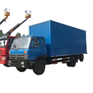 Kullanılan Dongfeng 154 kabin 12.5 ton kutusu tipi kargo kamyon