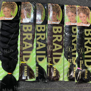 Cheveux à Tresser Synthétiques Jumbo de 82 Pouces, 165g, Qualité Supérieure, Doux, Africains, Lisses, Pré-Étires pour Femmes, Vente en Gros - Product Image 1