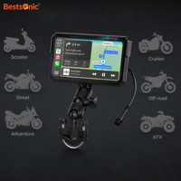 Layar GPS Motor Pintar Bestsonic 6 inci Tahan Air Portabel Nirkabel Apple Carplay Android Auto untuk Sepeda Motor