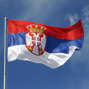 <span class=keywords><strong>Bandera</strong></span> de <span class=keywords><strong>Serbia</strong></span> Campeonato Europeo 90x150cm Elección al aire libre SR Serbio Decoración nacional <span class=keywords><strong>serbia</strong></span> Impermeable para deportes - Product Image 3
