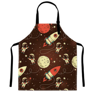 Bulk Order Sleeveless Cartoon <b>Work</b> <b>Aprons</b> Space Theme Design Reusable High Quality for Cafes & Steakhouses - Product Image 6