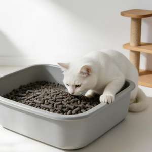 DongnaiPETS Litière pour chat biodégradable en bois de pin de première qualité, écologique, 10L, hautement absorbante, anti-odeurs supplémentaires - Product Image 1